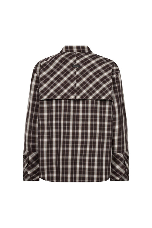 Co´Couture - Cavocc Check Coco Back Shirt 506619 - 20003 - Dark Brown