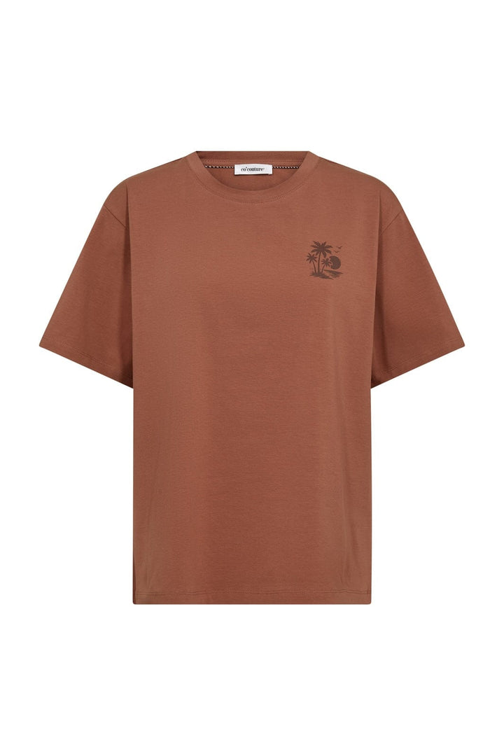 Co´Couture - Coco Beachcc Box Tee 43022 - 80 - Chocolate