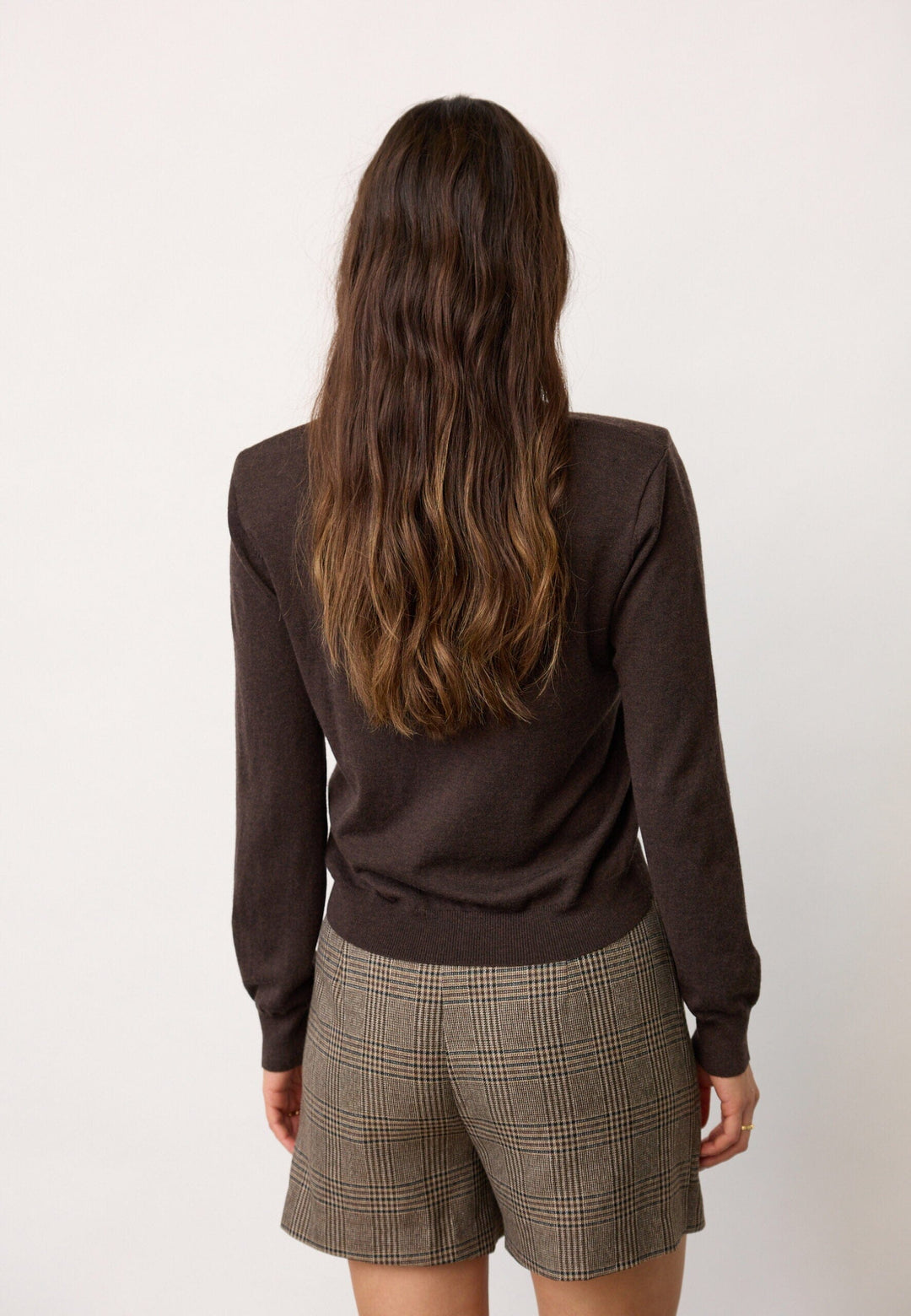 Co´Couture - Corycc Padded Polo Knit 500212 - 20003 - Dark Brown Skjorter 