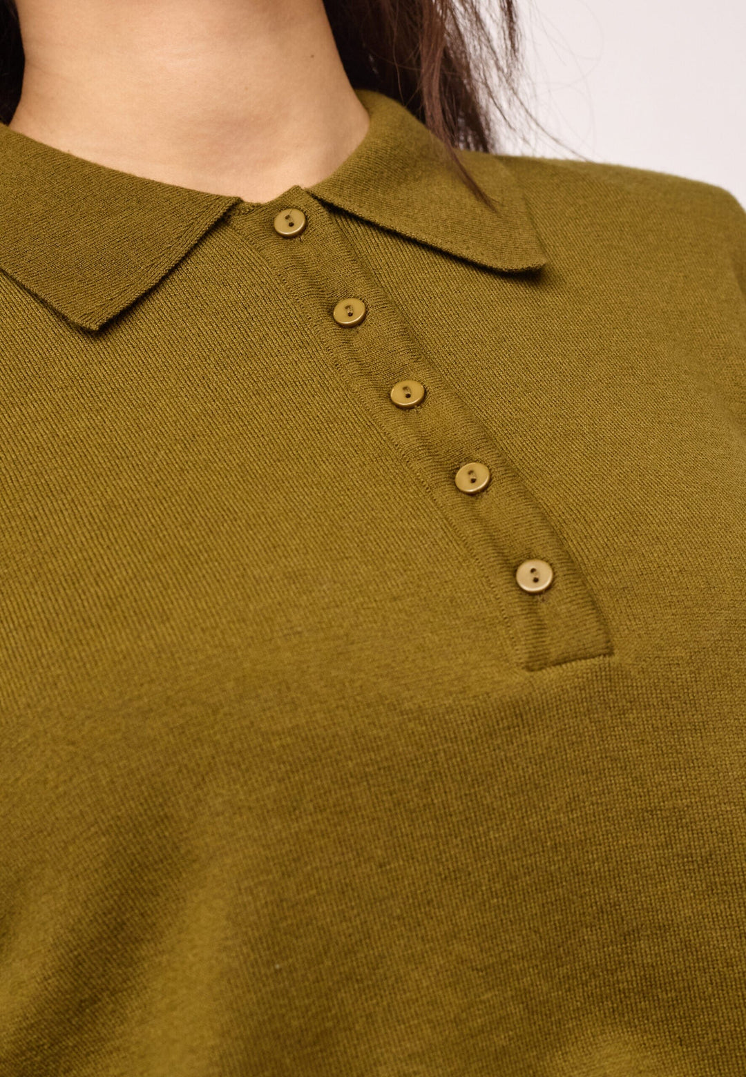 Co´Couture - Corycc Padded Polo Knit 500212 - 60007 - Fern Green Skjorter 
