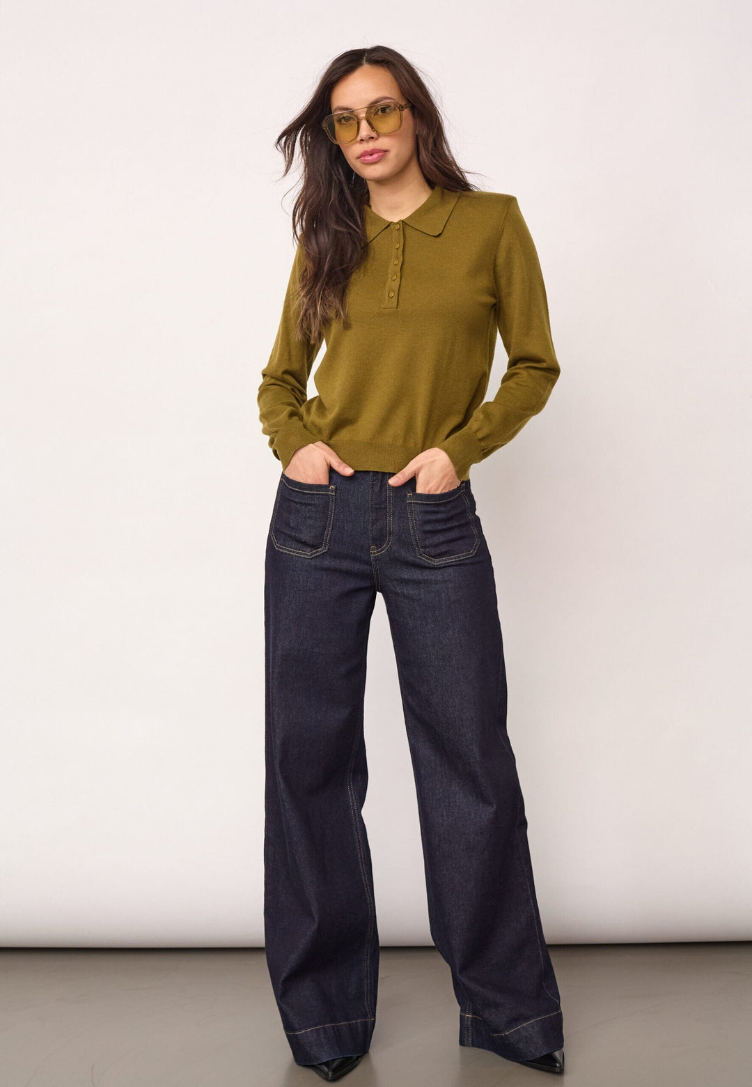 Co´Couture - Corycc Padded Polo Knit 500212 - 60007 - Fern Green Skjorter 