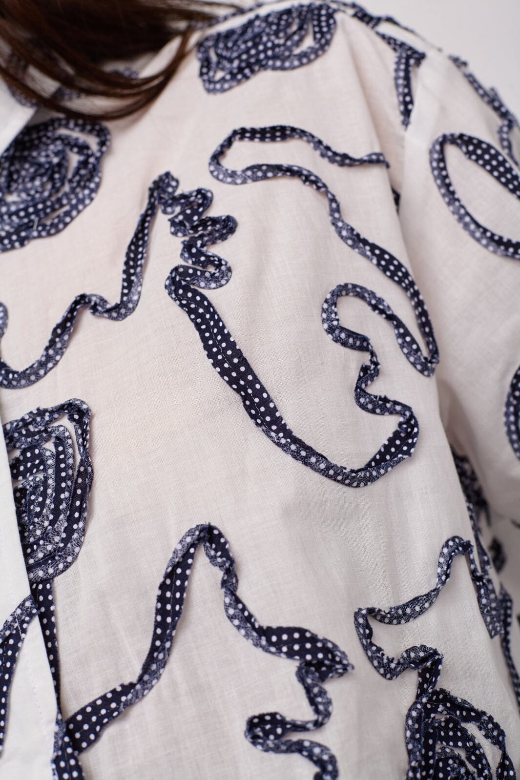 Co´Couture - Elriccc Flower Ls Shirt 500348 - 40007 - Navy