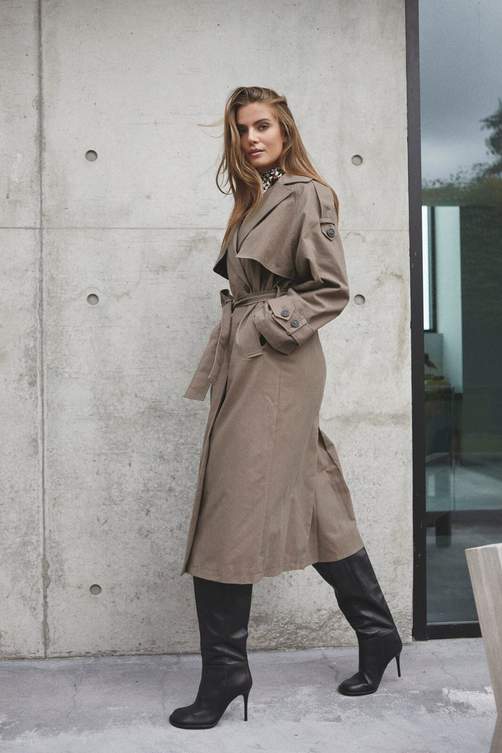 Co´Couture - Ethancc Trench Coat 40016 - 154 - Walnut