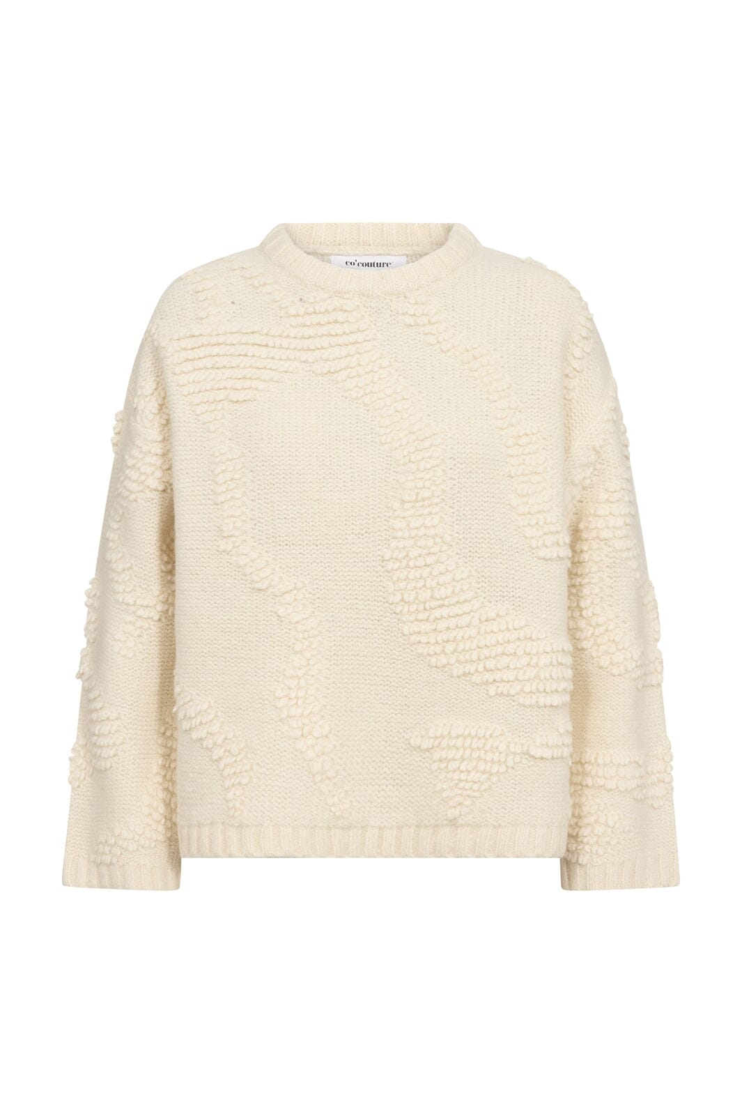 Co´Couture - Fabiacc O-Neck Knit 500335 - 10002 - Off-White