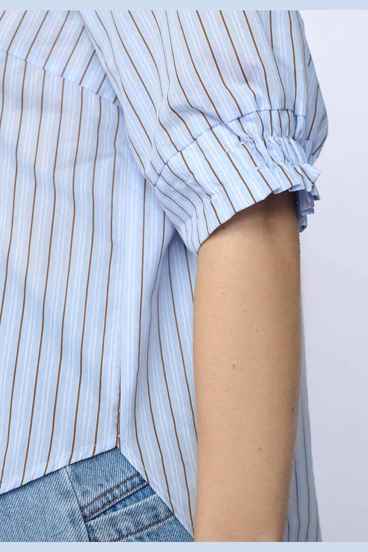 Co´Couture - Felinecc Ss Shirt 45186 - 23 - Pale Blue