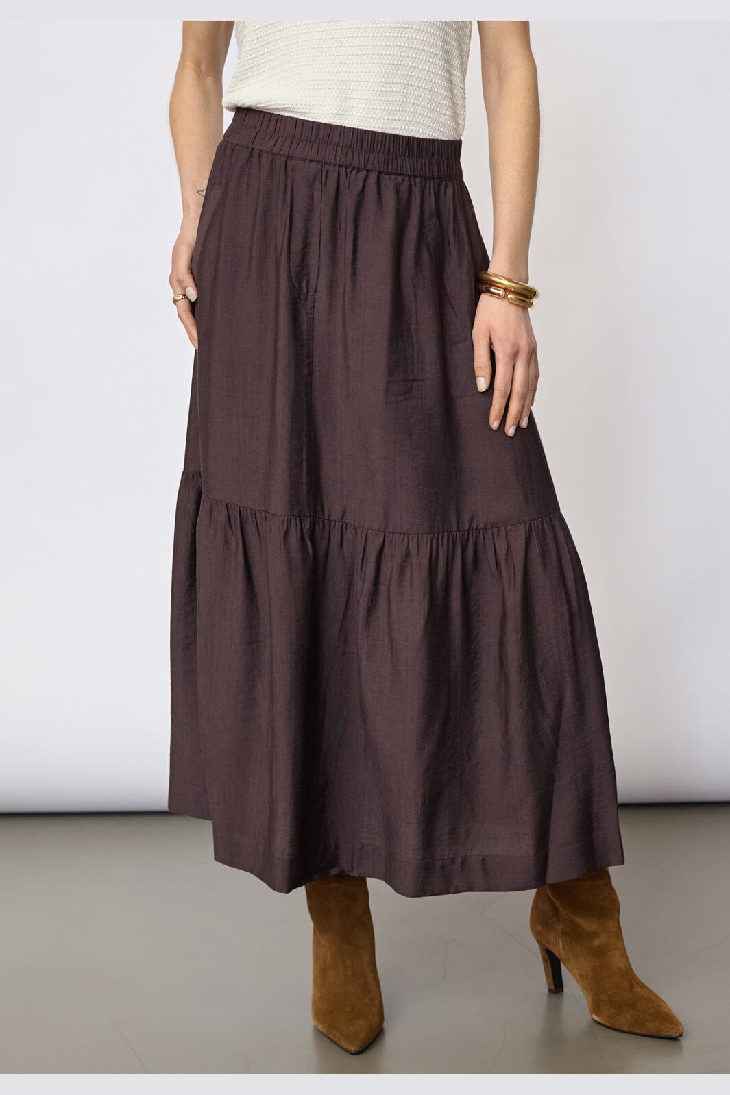 Co´Couture - Heracc Gypsy Skirt 34138 - 145 - Dark Brown
