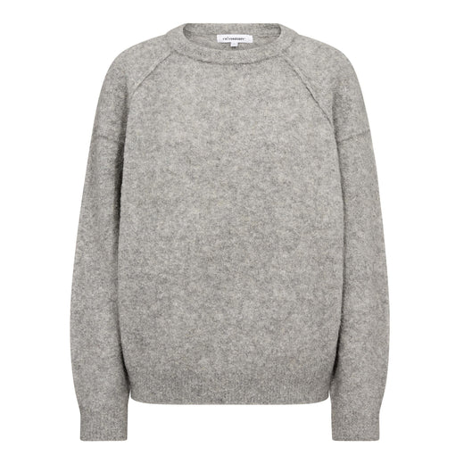 Co´Couture - Kailacc Ls Knit 500226 - 65006 - Grey Melange Strikbluser 