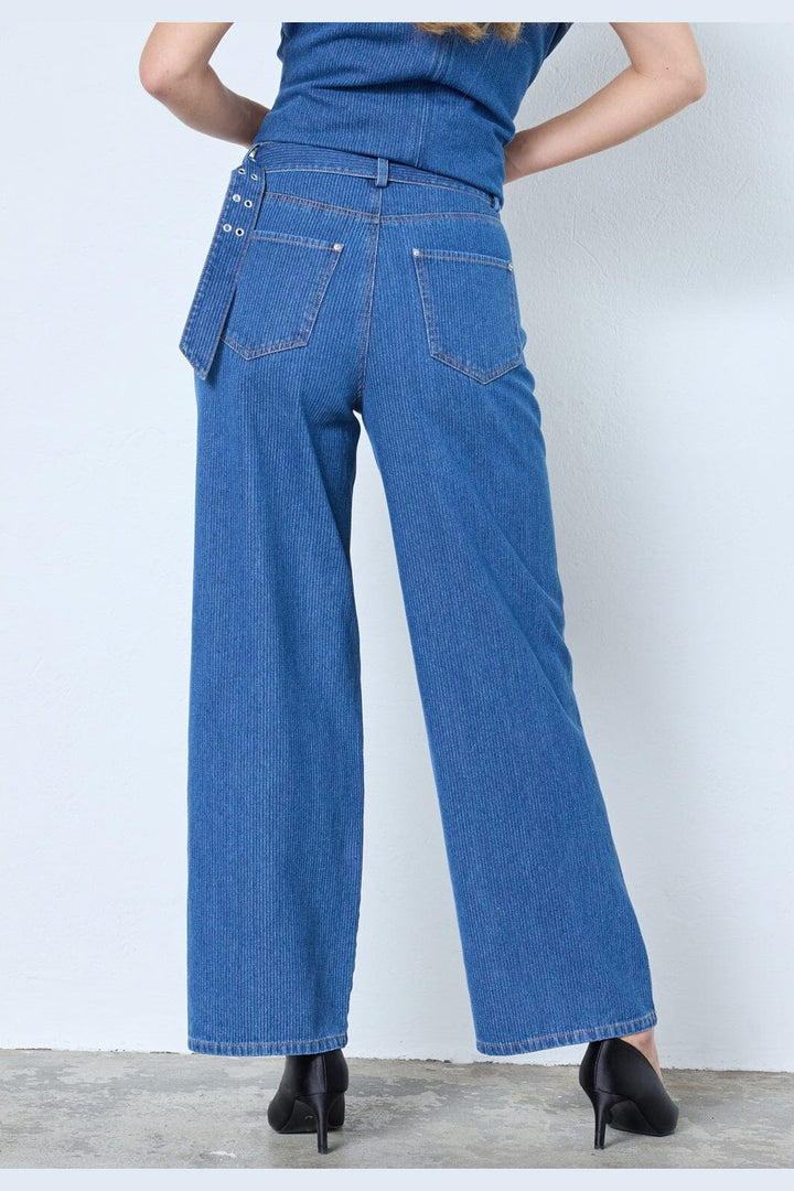 Co´Couture - Kimmycc Belt Jeans 41031 - 555 - Dark Denim