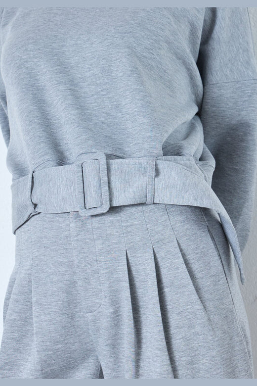 Co´Couture - Lancecc Belt Sweat 47003 - 57 - Grey Melange