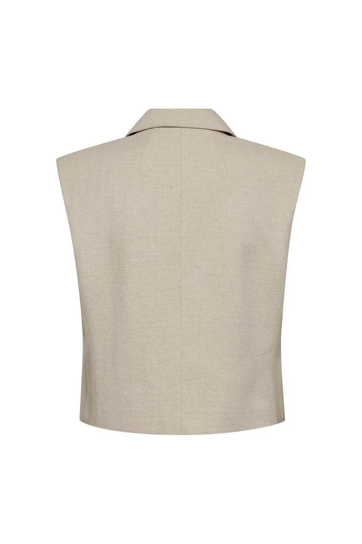 Co´Couture - Leenacc Linen Vest 40030 - 199 - Bone