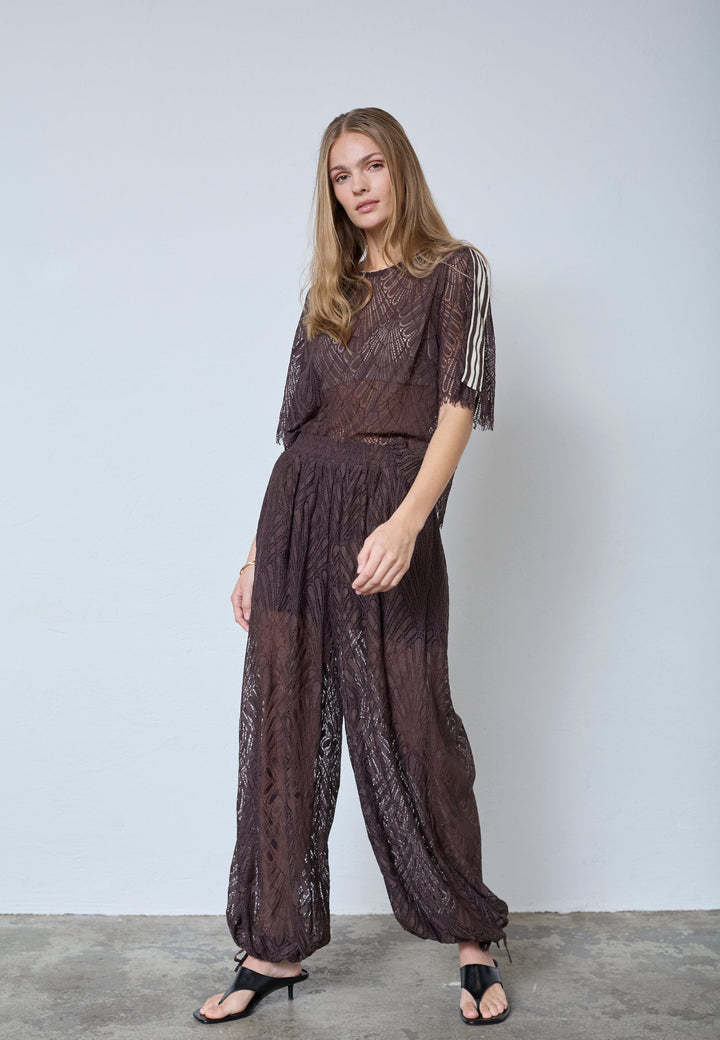 Co´Couture - Leticc Balloon Pant 41107 - 145 - Dark Brown Bukser 