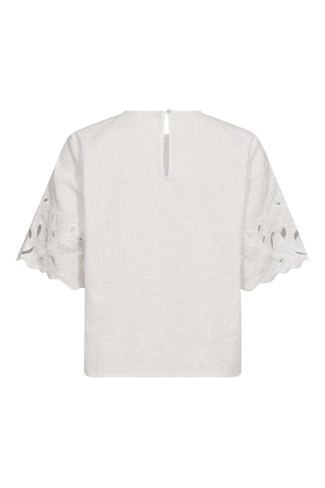 Co´Couture - Litacc Linen Emb Ss Blouse 45157 - 4000 - White
