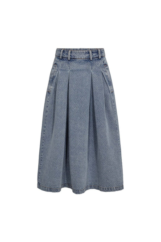 Co´Couture - Lovacc Anya Pleat Skirt 44028 - 552 - Denim Blue