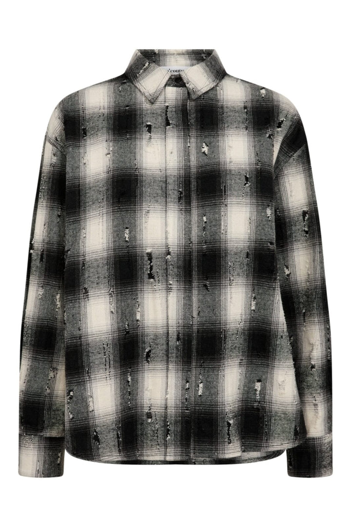 Co´Couture - Mobycc Check Shirt 35900 - 96 - Black