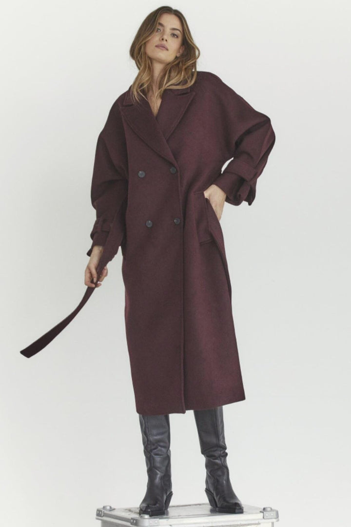 Co´Couture - New Claracc Raglan Coat 30363 - 87 - Winered Jakker 