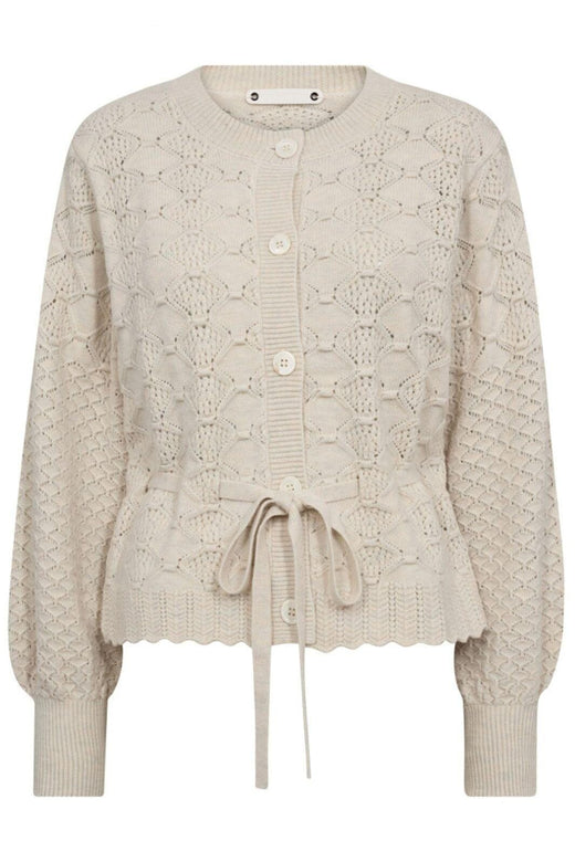 Co´Couture - Rowcc Pointelle Tie Cardigan 32241 - 4021 - Ivory Cardigans 