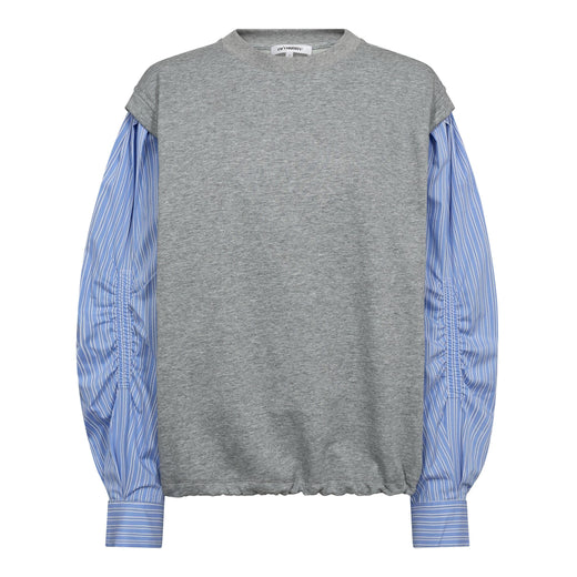 Co´Couture - Sabinacc Mix Shirt Sweat 47010 - 138 - Light Grey Skjorter 
