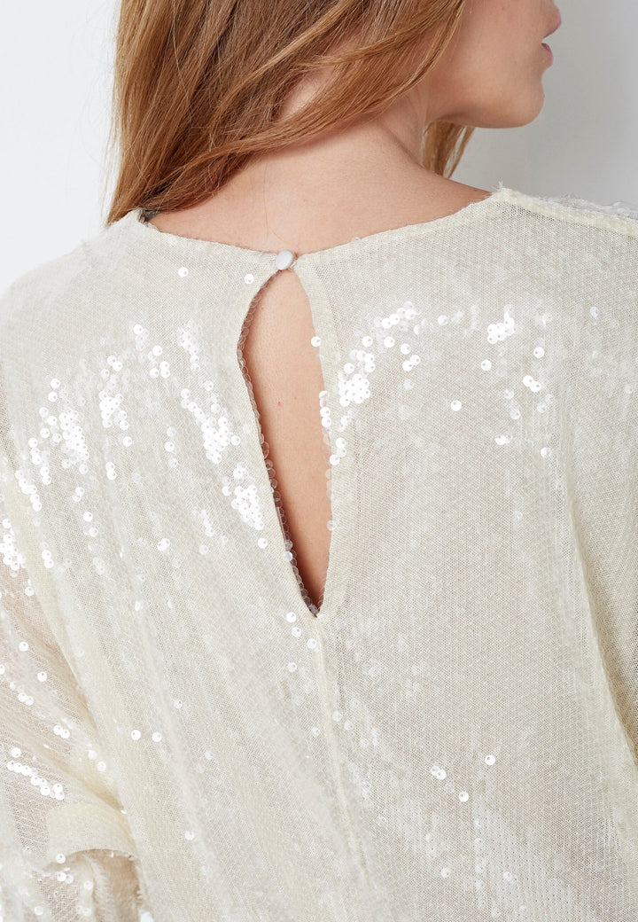 Co´Couture - Serafincc Sequin Dress 36541 - 127 - Champagne Kjoler 