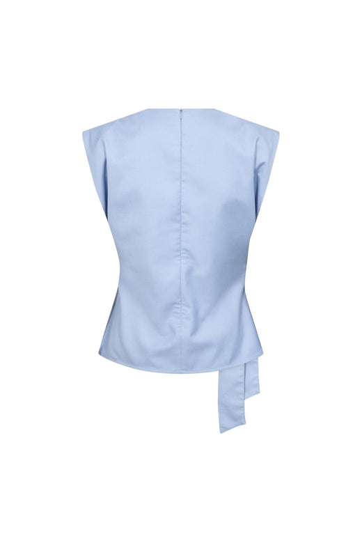 Co´Couture - Sianacc Pleat Top 45192 - 23 - Pale Blue