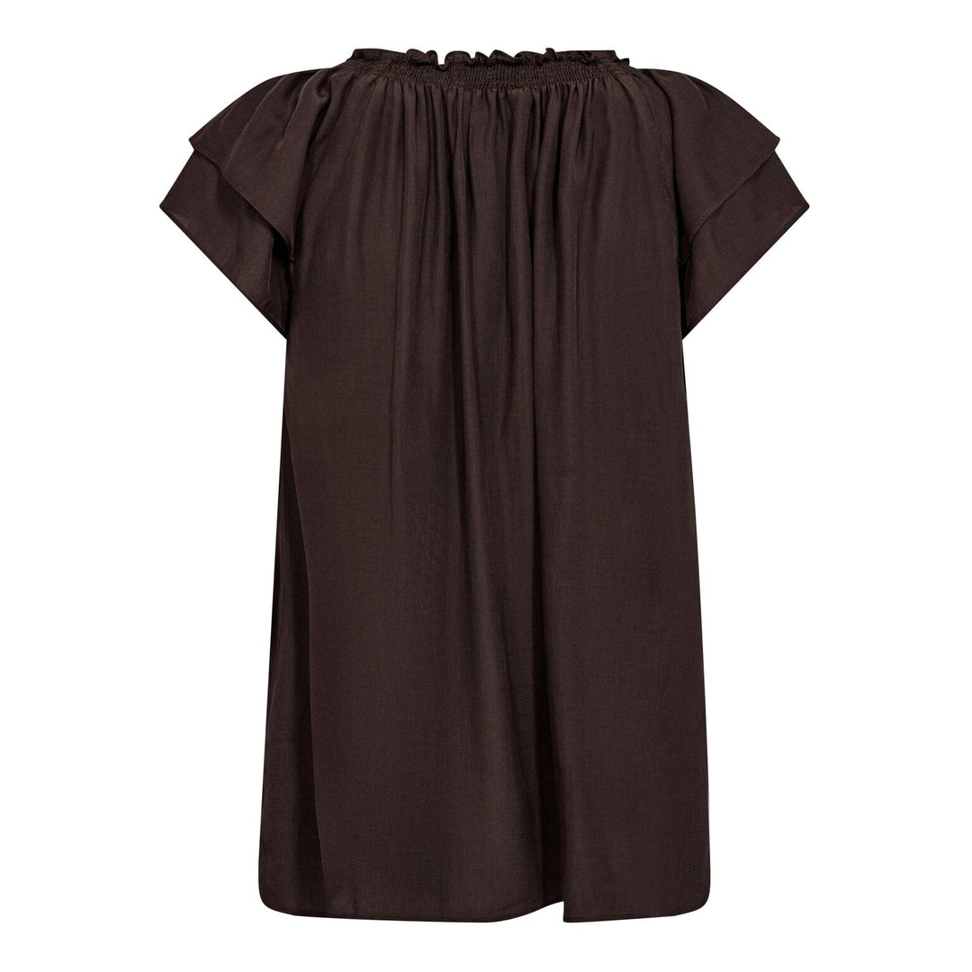 Co´Couture - Sunrisecc Top 75683 - 83 - Mocca Bluser 