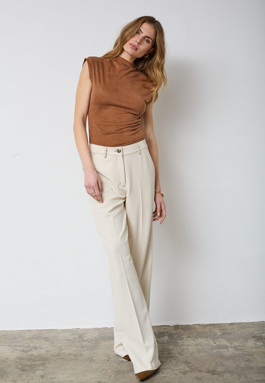 Co´Couture - Terrycc Denim Pant 31528 - 320 - Bisquit Bukser 