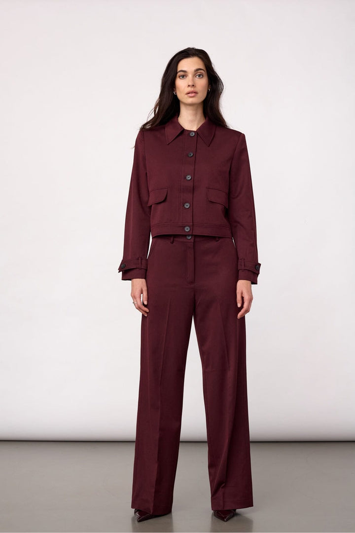 Co´Couture - Terrycc Pant 500365 - 30005 - Wine Red