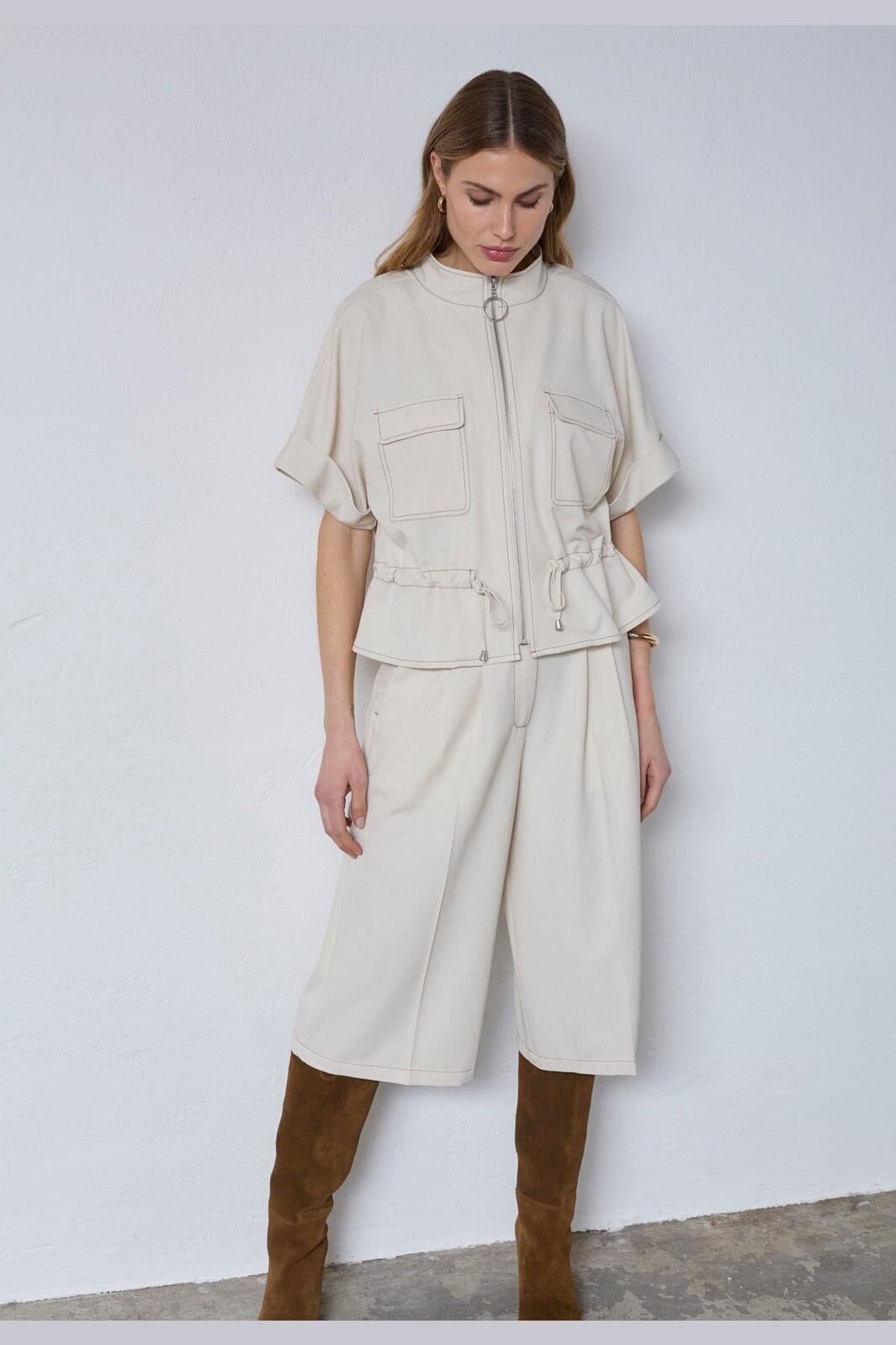 Co´Couture - Terrycc Vest 40036 - 320 - Bisquit