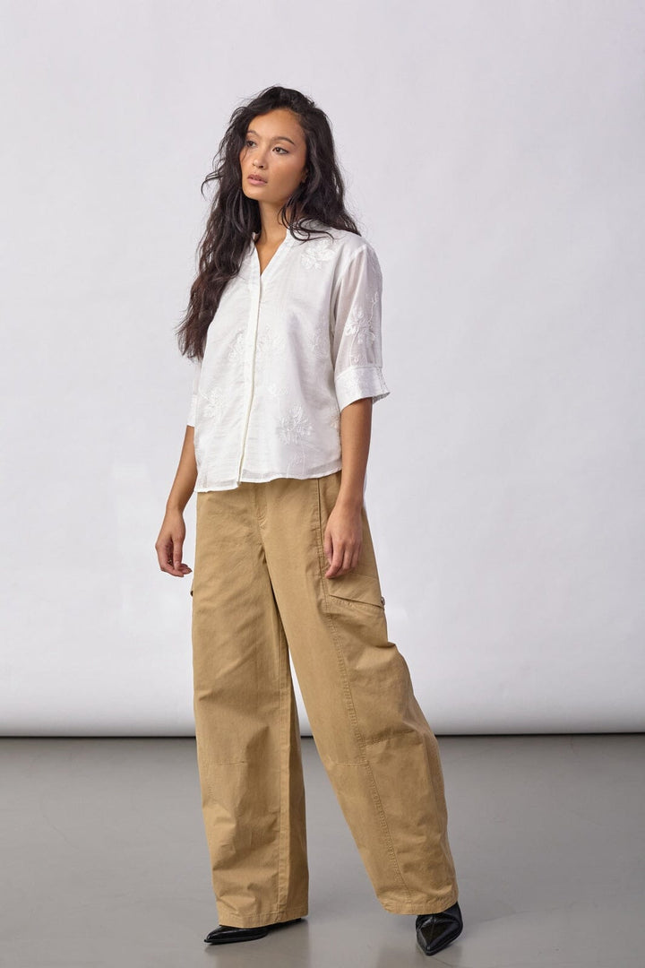 Co´Couture - Viviancc S/S Blouse 500431 - 10003 - Creme