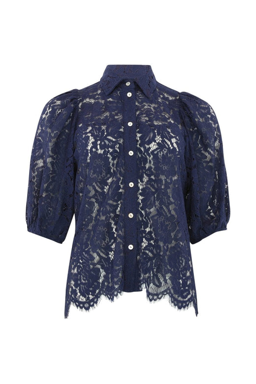 Continue - Alicia Lace Blouse 14988 - Navy Blue