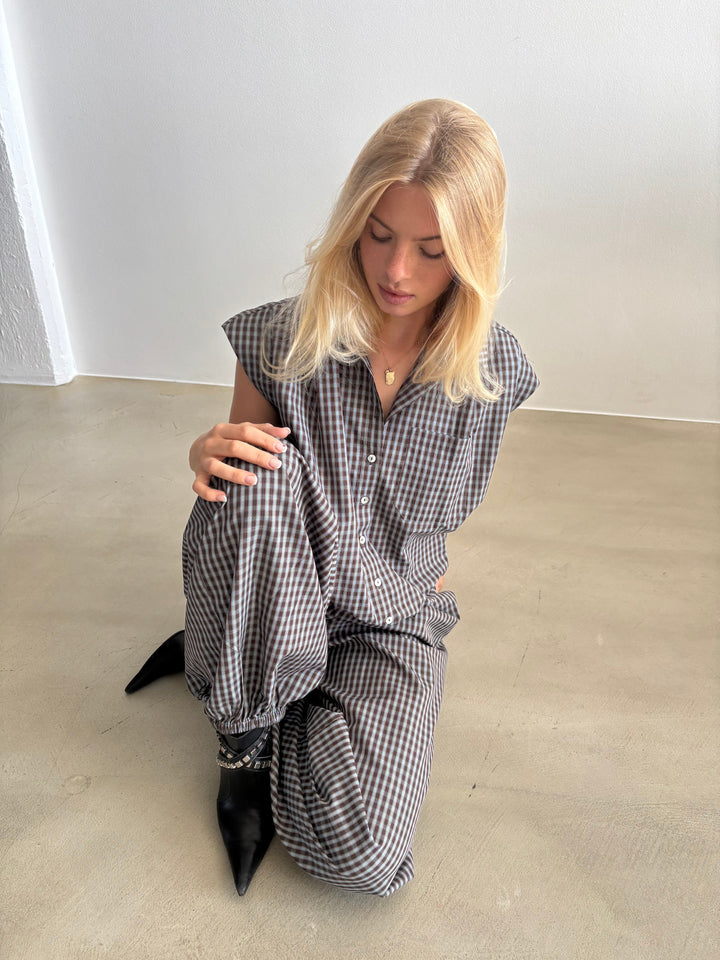 Continue - Kit Small Check Ss 15358 - Brown Check Toppe 