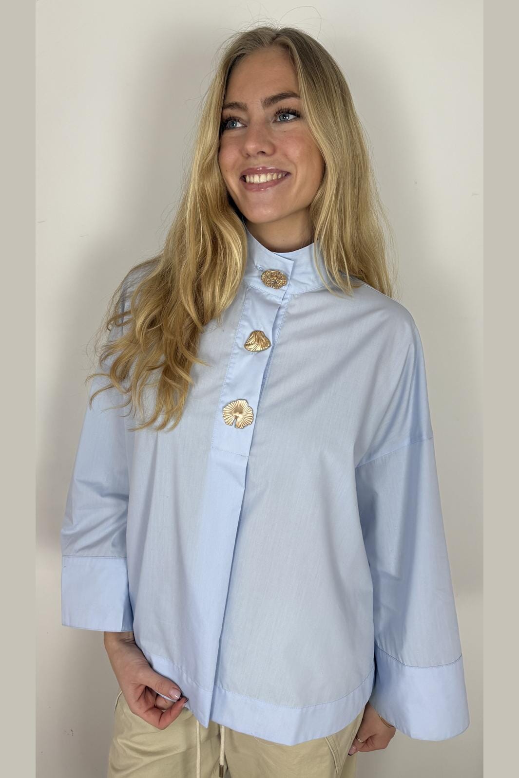 Continue - Klara High Neck 15088 - Light Blue