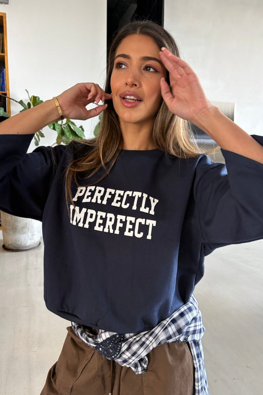 Continue - Sissie Sweat 15350 - Navy Blue Sweatshirts 