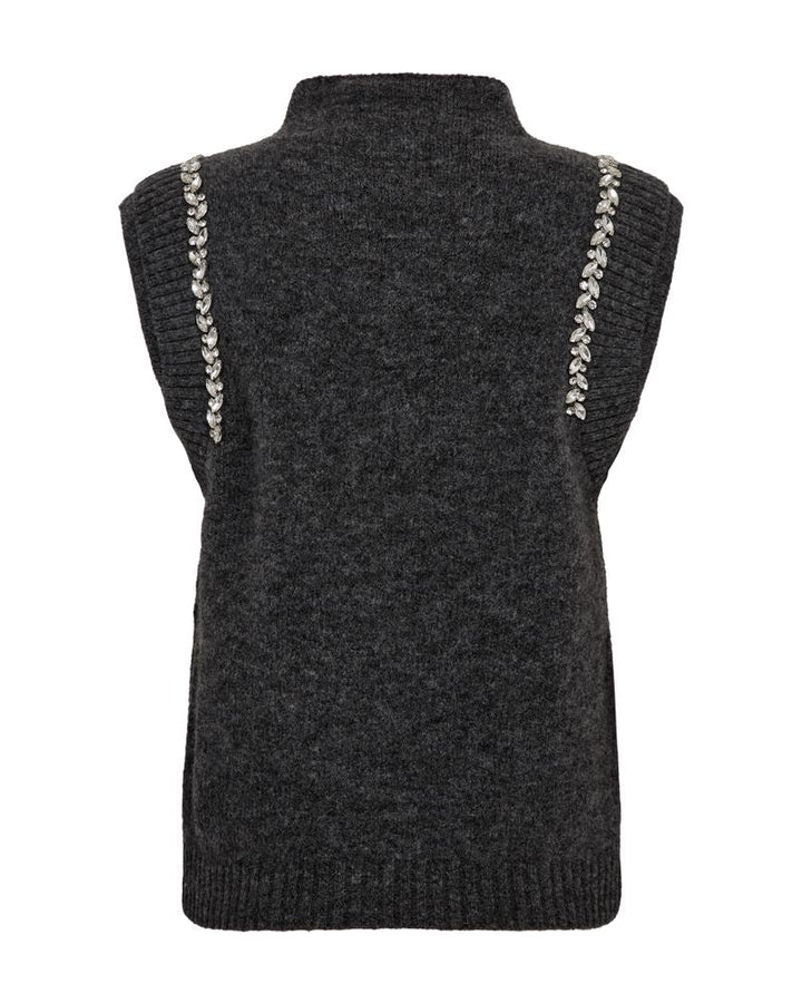 Copenhagen Muse - Cmibra-waistcoat 206832 - 1050 Dark Grey Melange