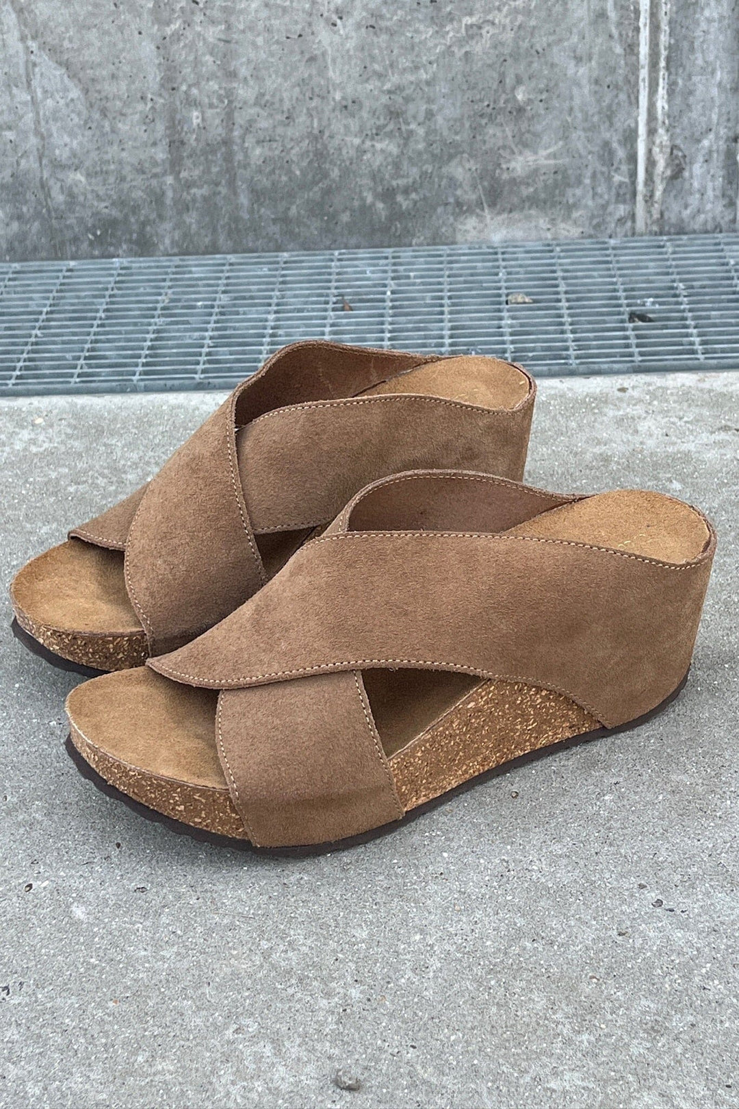 Copenhagen Shoes - Frances 23 Suede CS7495 - 00068 - Beige (Beige 132 Bis) Sandaler 