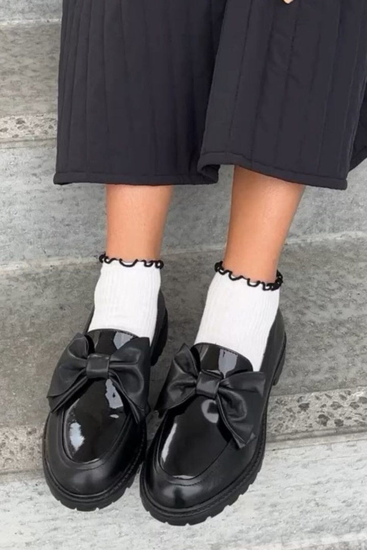 Copenhagen Shoes - Hello Bow - 0001 Black Loafers 