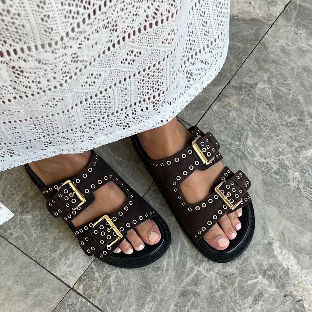 Copenhagen Shoes - Hope CS8920 - 004 - Dark Brown Sandaler 