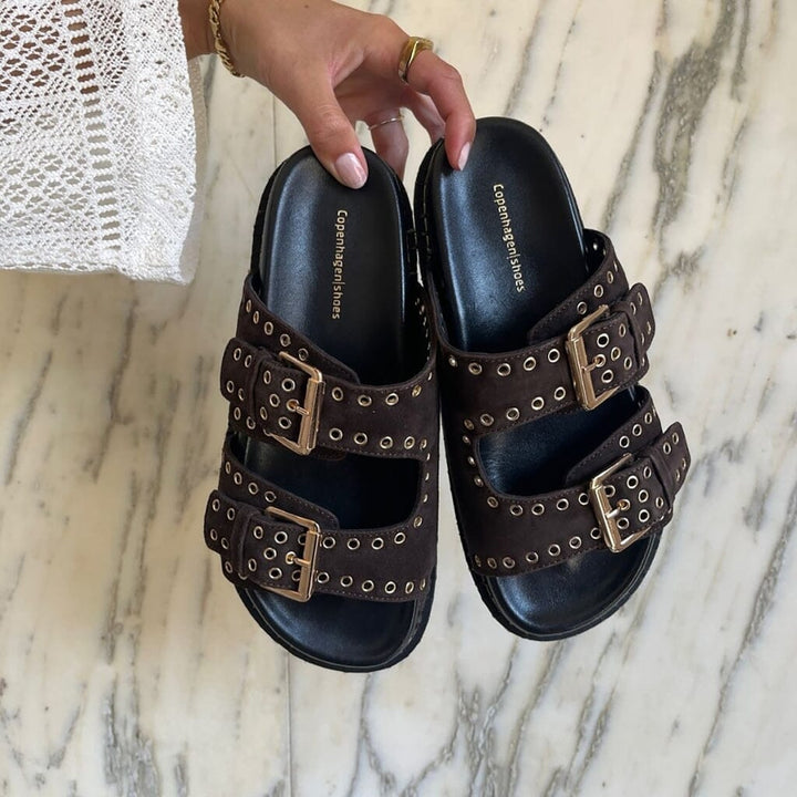 Copenhagen Shoes - Hope CS8920 - 004 - Dark Brown Sandaler 