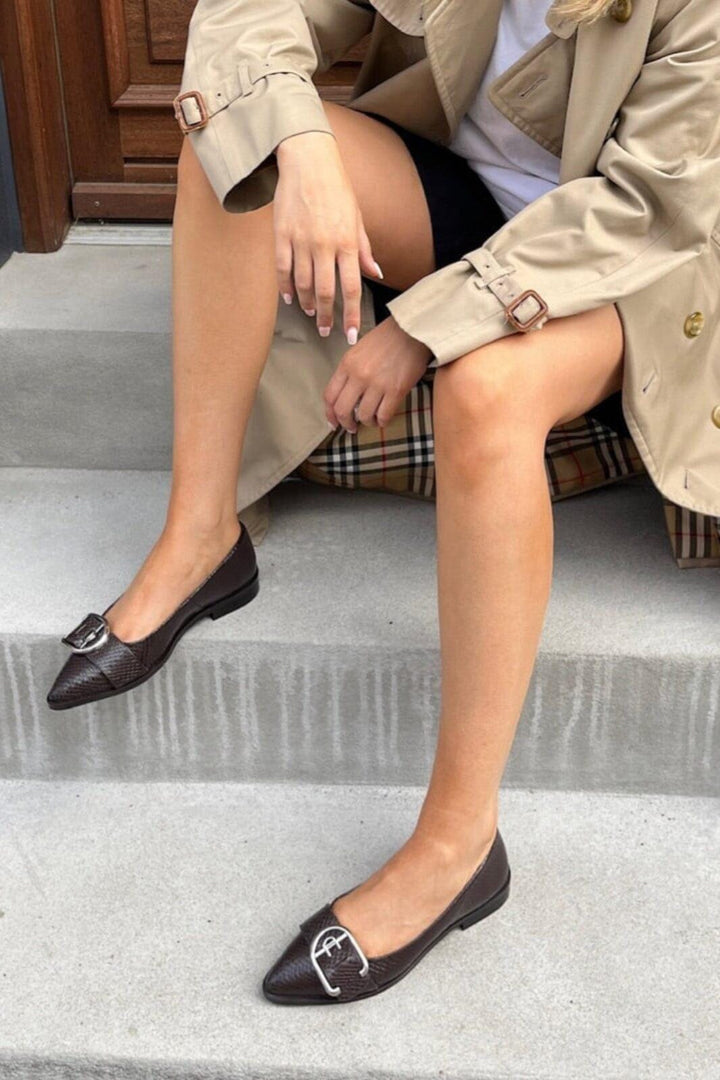 Copenhagen Shoes - My Succes CS8962 - 847 - Dark Brown Ballerinaer 