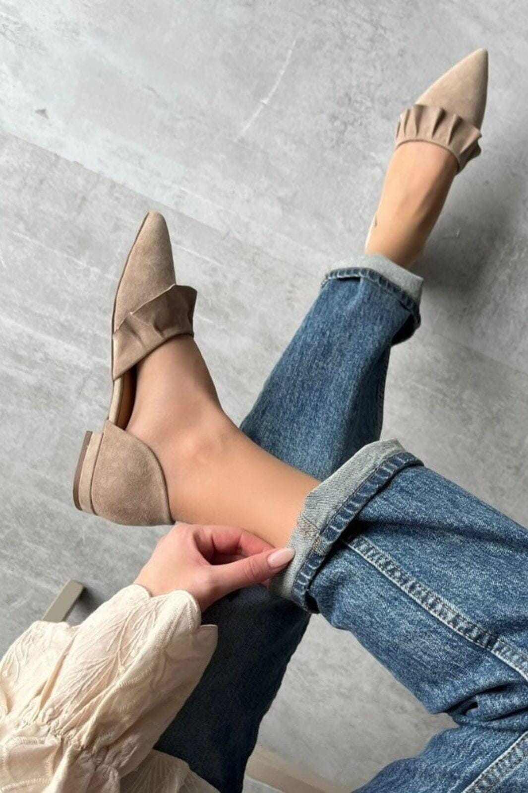 Copenhagen Shoes - New Romance CS9018 - 00090 - Dark Beige Ballerinaer 