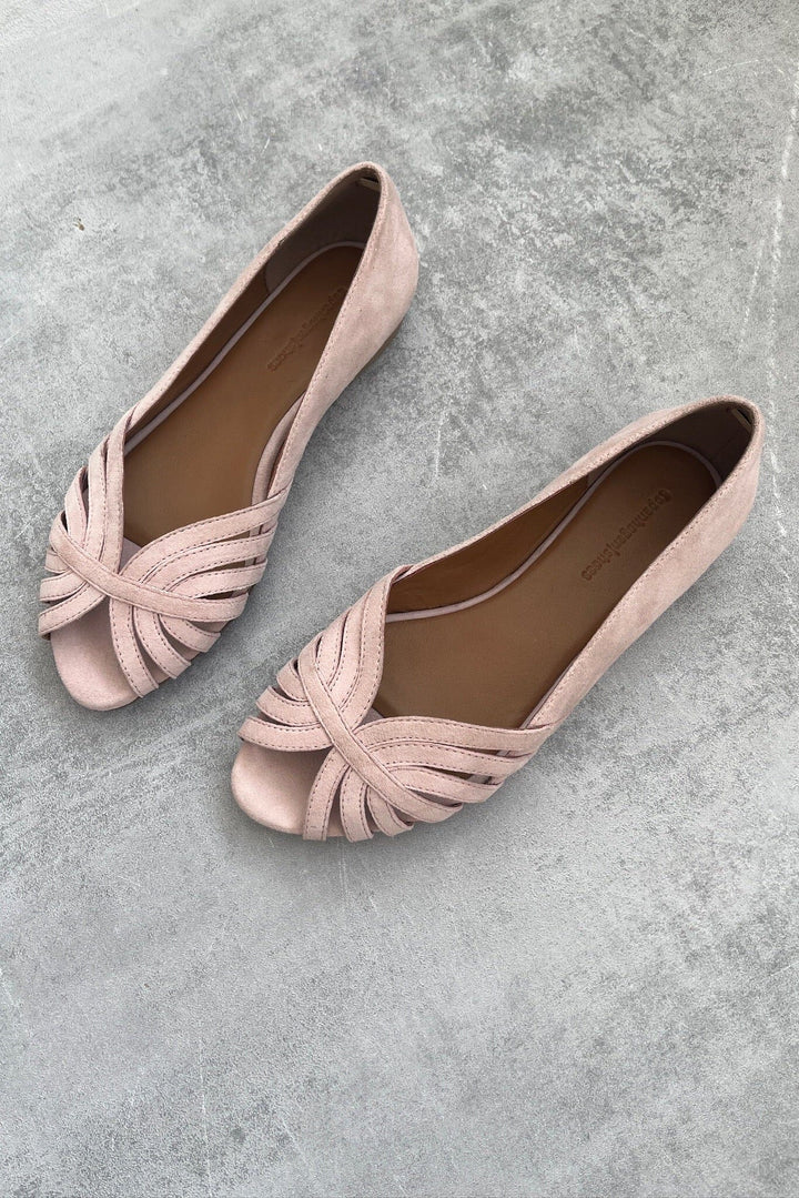 Copenhagen Shoes - Passionate Suede CS8567 - 224 - Light Rose Ballerinaer 
