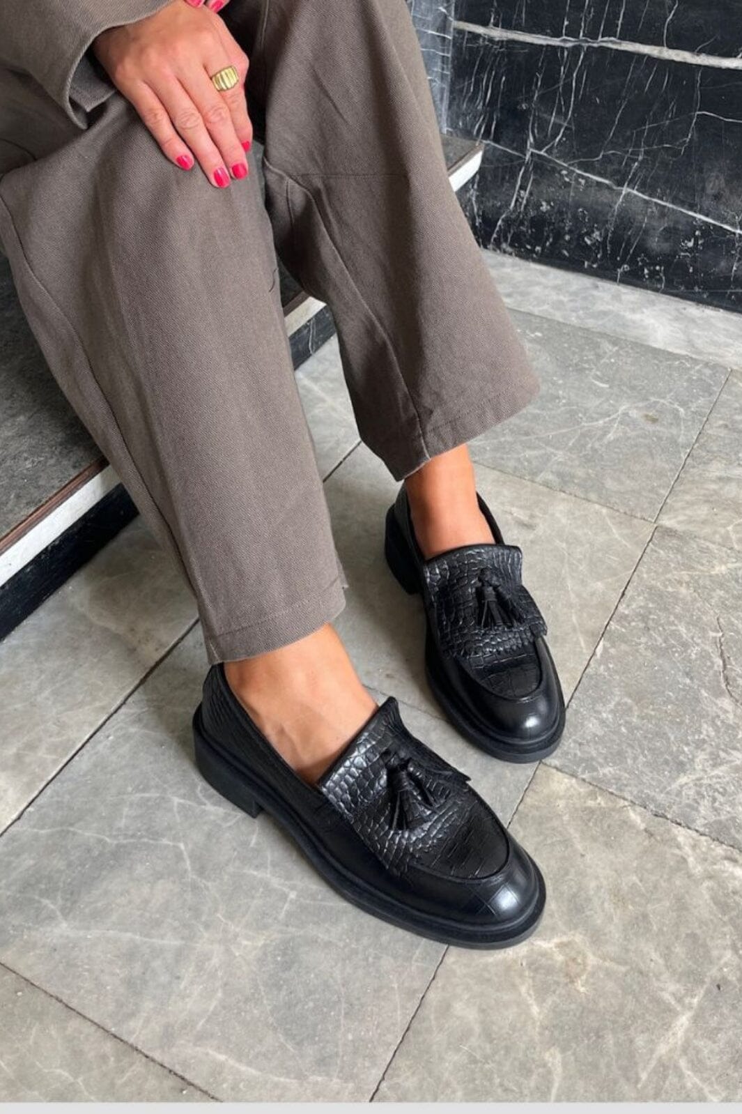 Copenhagen Shoes - Power Walk Shoe CS8681 - 0001 - Black Loafers 