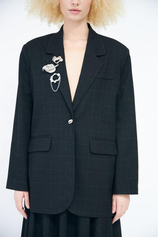 Cras - Aisha Blazer C783 - Dark Grey Check