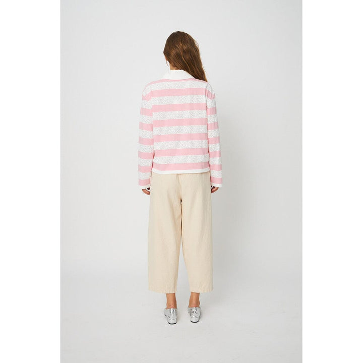 Cras - Bea Blouse C596 - 8145 - 8145 Rose Creme Stripe Bluser 