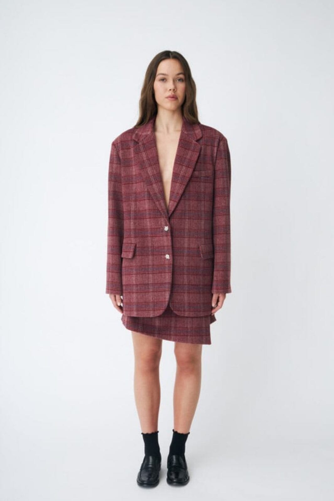 Cras - Boss Blazer C545 - 8134 Cherry Check Blazere 