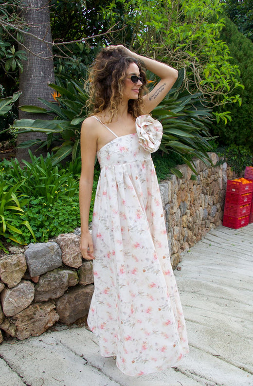 Cras - Bubble Dress C412 - 8093 - 8093 Faded Floral Kjoler 