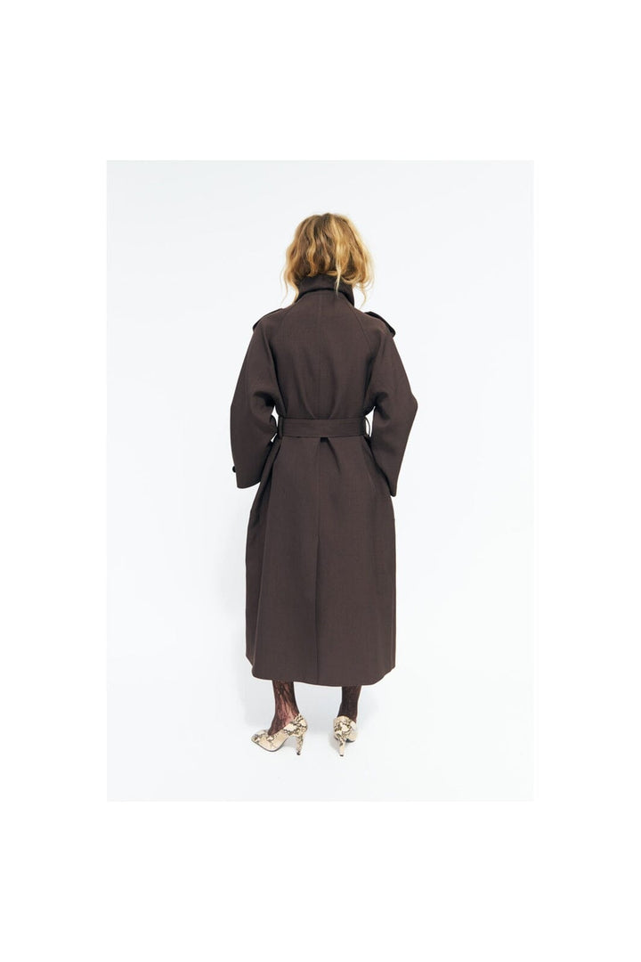Cras - Leonora Trenchcoat C768 - Dark Brown