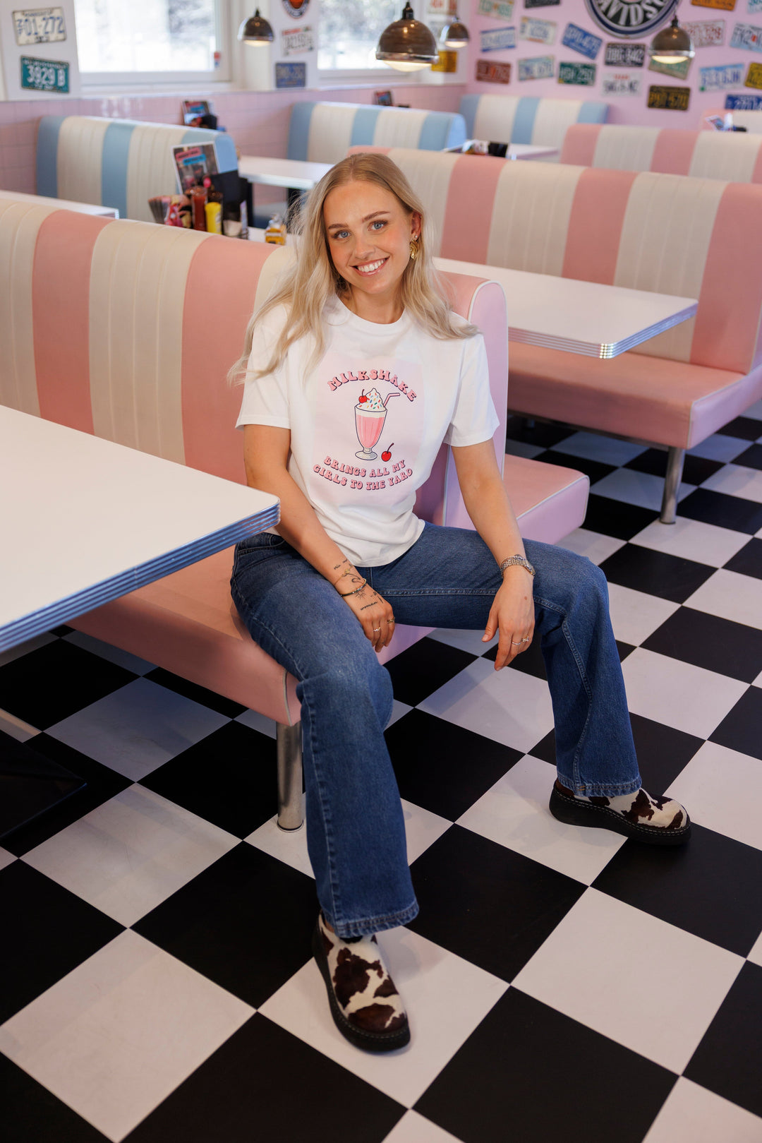 Cras x Molly&My By Sofie Martinussen - Beatrice T-Shirt C734 - White T-shirts 