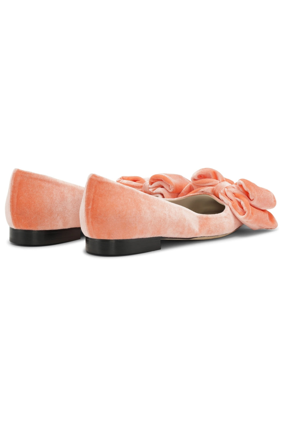 Custommade - Annabella Velvet - Mandarin Red Ballerinaer 