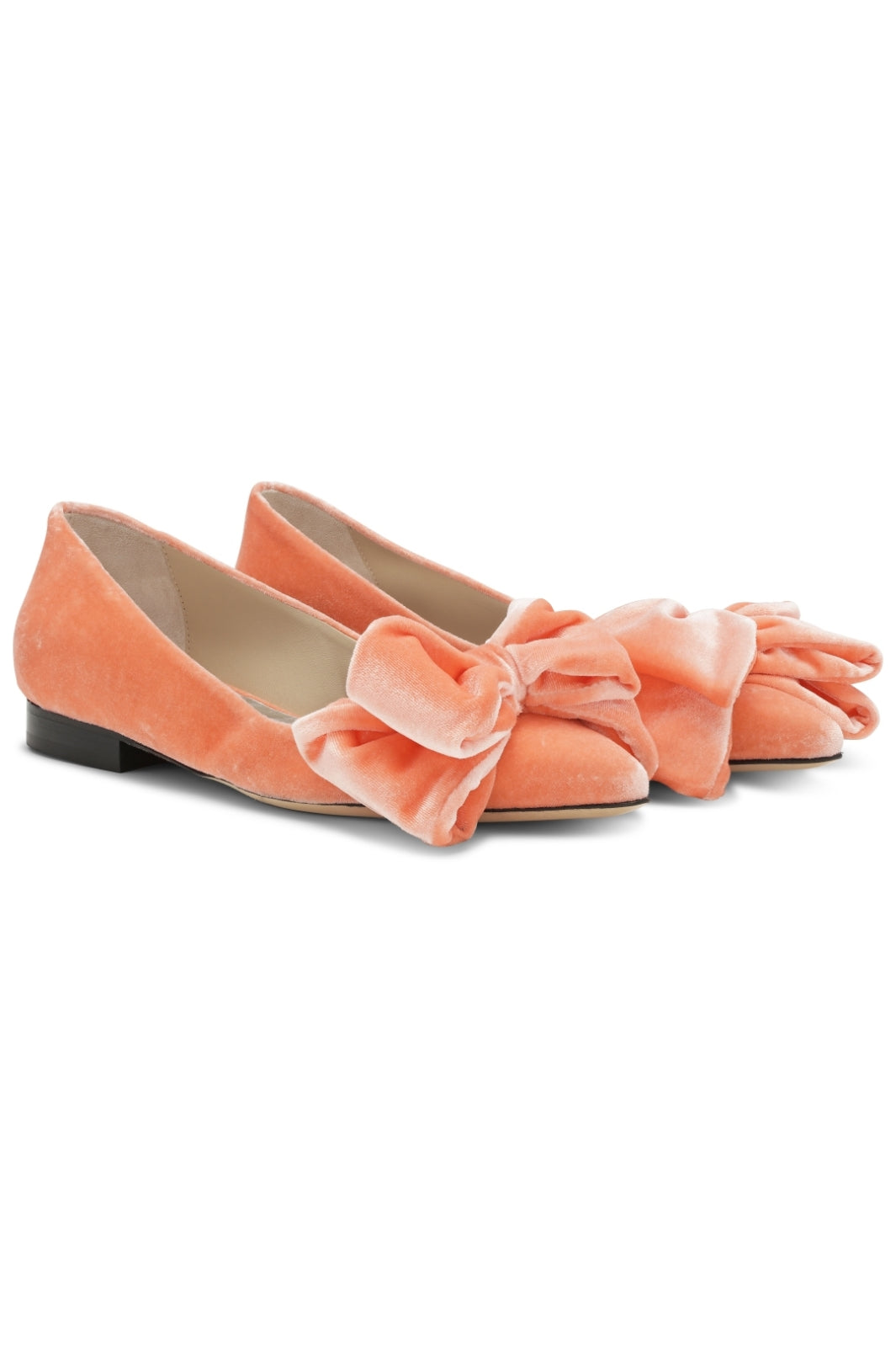 Custommade - Annabella Velvet - Mandarin Red Ballerinaer 