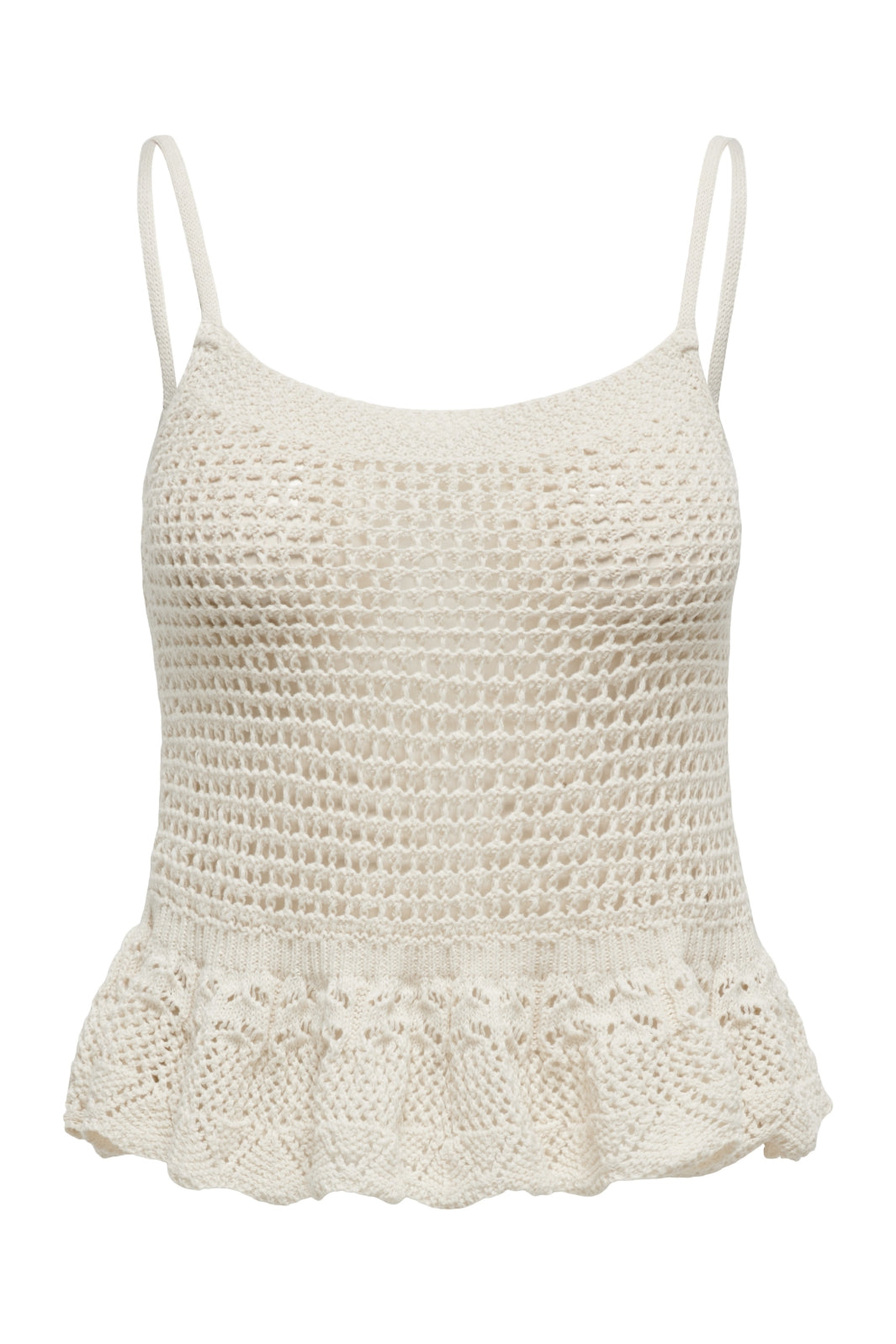 Forudbestilling - Only - Onlmary Life Sl Peplum Top Knt - 4447940 Birch